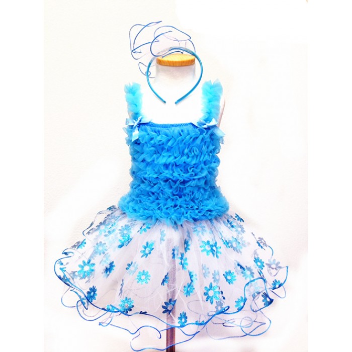 AM15004BLUE FLOWER DRESS UP SET
